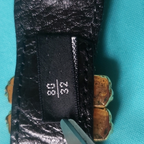 HP. Naani Made In Italy Chain And Leather Belt - Picture 10 of 14